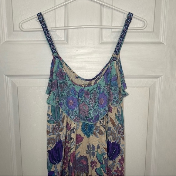 SPELL & The Gypsy Siren Song Mermaid Floral Print Mini Dress Small - Picture 8 of 11